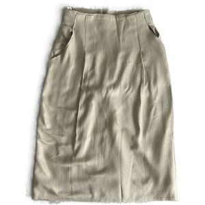 Paul Stanley Vintage Pencil Skirt – Light Green Grid – Women’s Size 10